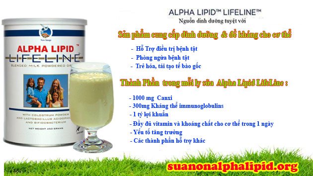 thành phần sữa non alpha lipid