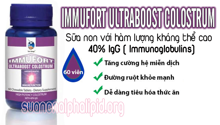 Sản phẩm Immufort Ultraboost Colostrum